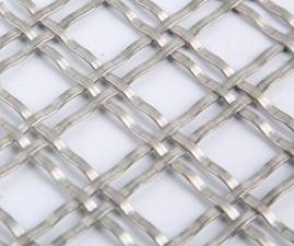 Flat twin wire hard woven mesh