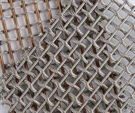 Round bar & wire rope woven mesh
